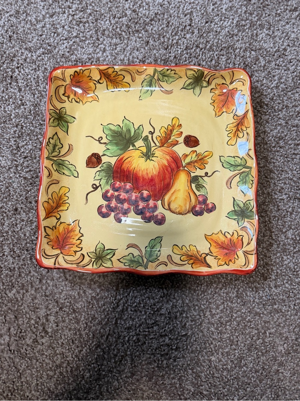 Fall “Give Thanks” Hand-Painted Tray 🍂
